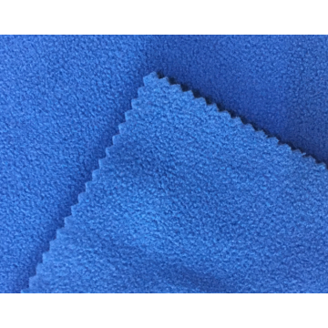 100% polyesterfärgat mikrobundet polar fleece-tyg